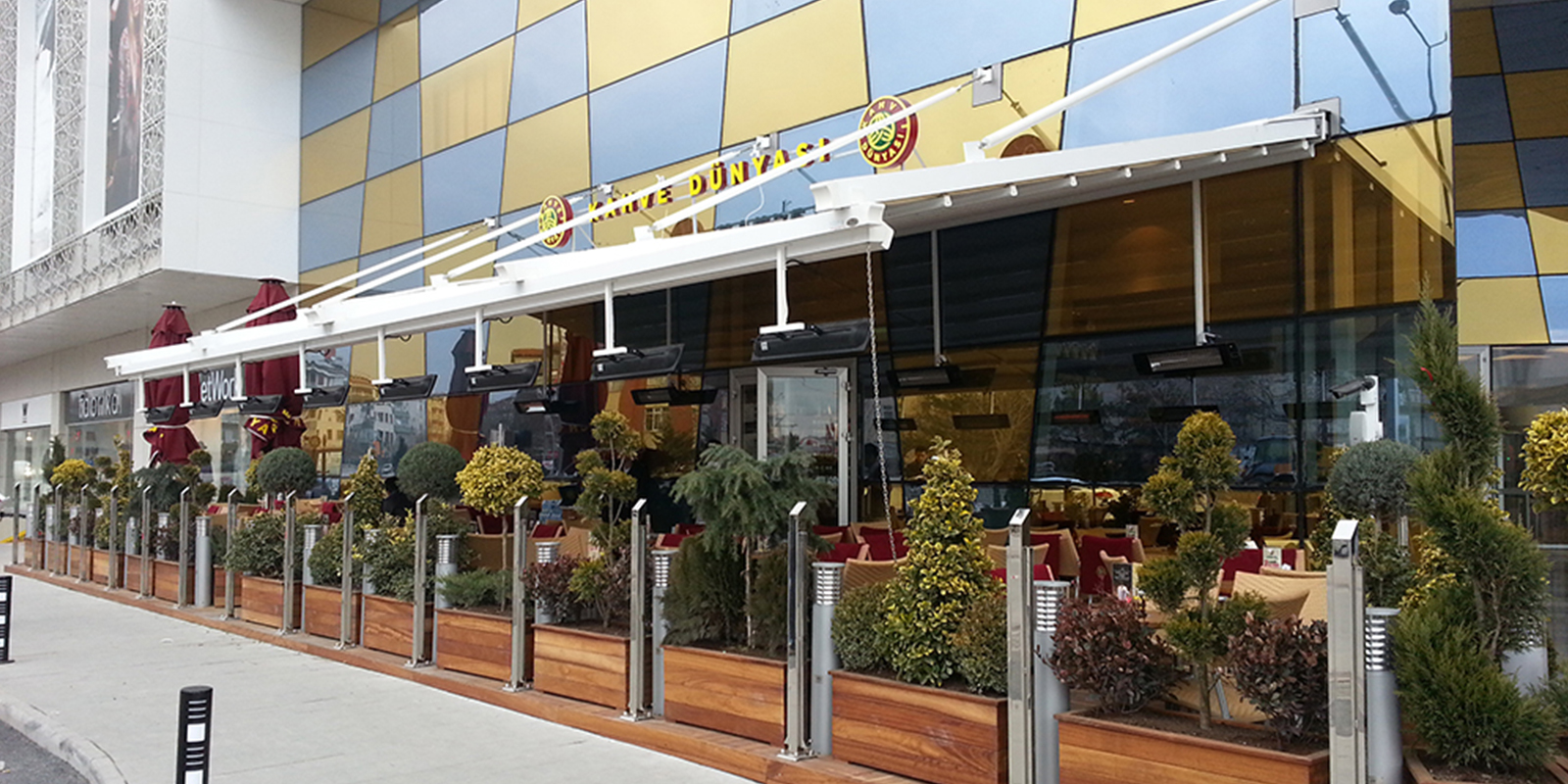 Tentech | Konya Tente Sistemleri | Bioklimatik Tente, Pergola Tente, Zip Perde, Pencere Tente, Teleskopik Şemsiye, Kasetli Tente, Kartal Tente, Mafsallı Tente, Dekoratif Tente, Isıcamlı Sürme Cam, Giyotin Cam Sistemi, Kontente Grup